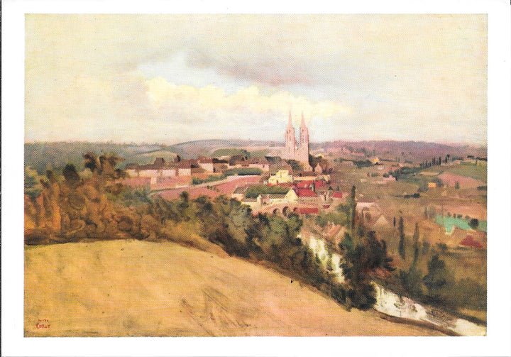 General view of Saint-lo by Jean Baptiste Corot - 4 X 6 Inches (10 Postcards)