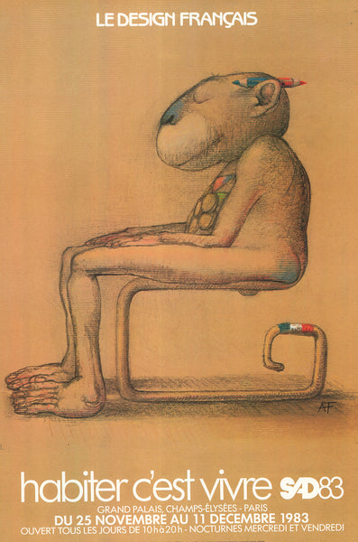 Le Design Francais 1983 by André Francois - 16 X 24 Inches (Offset