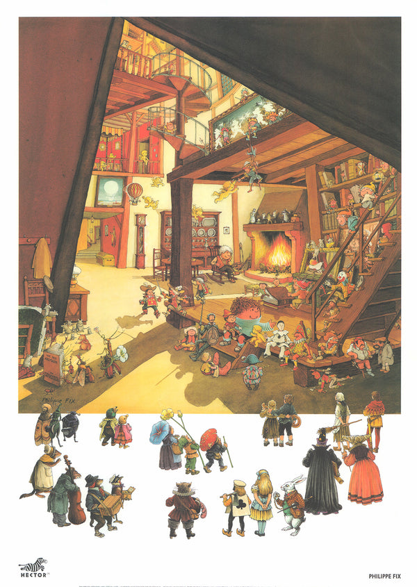 Le Merveilleux Chef-d Oeuvre de Seraphin by Philippe Fix - 20 X 28 Inches (Art Print)