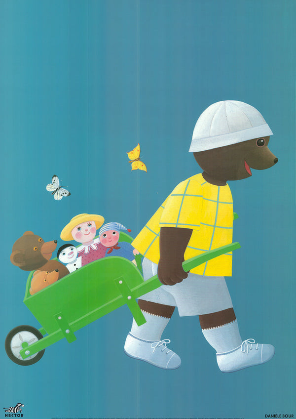 Petit Ours Brun by Daniele Bour - 20 X 28 Inches (Art Print)