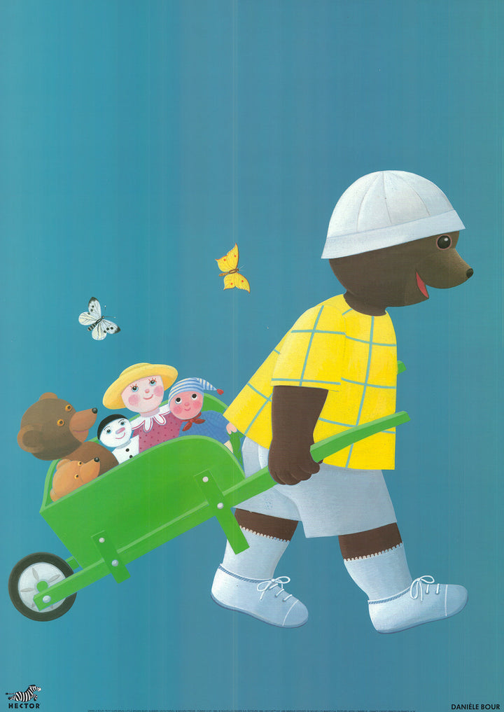 Petit Ours Brun by Daniele Bour - 20 X 28 Inches (Art Print)