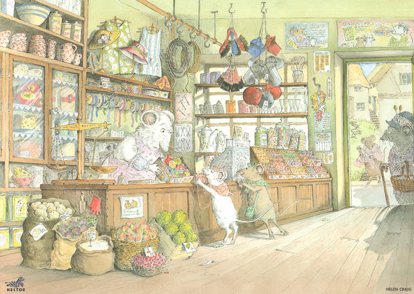 The Shop by Helen Craig - 20 X 28 Inches (Art Print)
