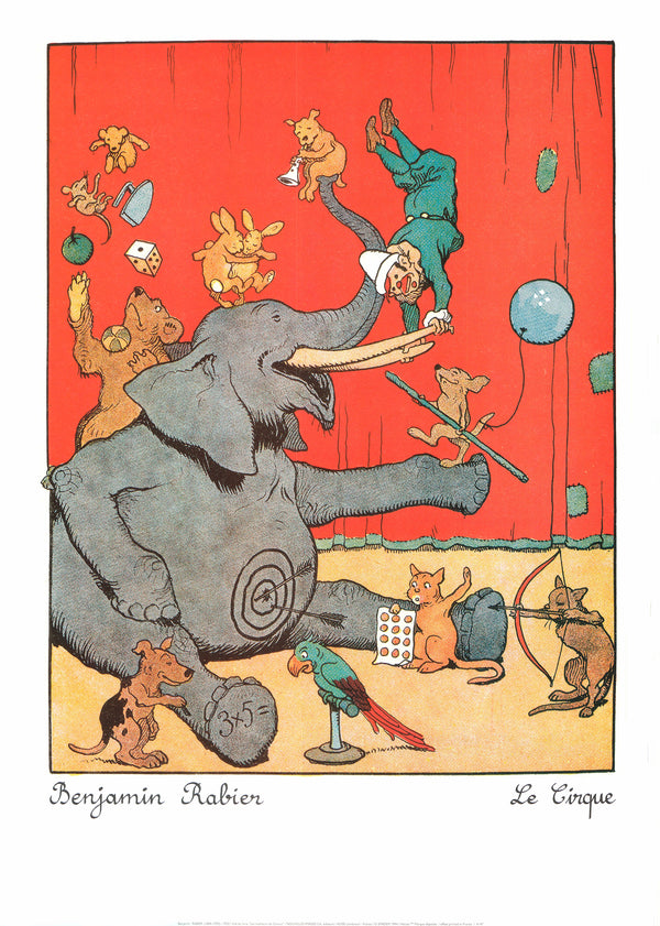Le Cirque by Benjamin Rabier - 20 X 28 Inches (Art Print)