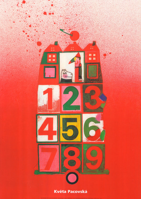 1-2-3 by Kveta Pacovska - 20 X 28 Inches (Art Print)