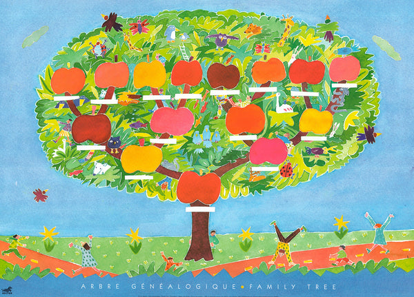 Arbre Genealogique by Karine Anglade - 20 X 28 Inches (Art Print)