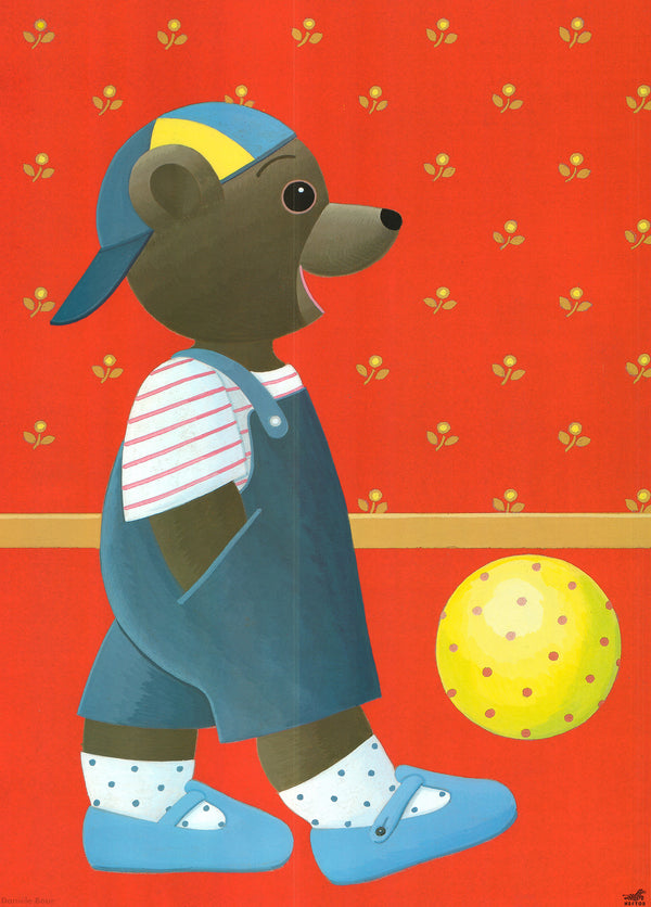 Petit Ours Brun by Daniele Bour - 20 X 28 Inches (Art Print)