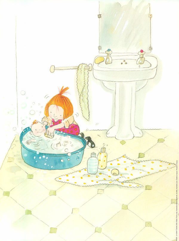 Un Bebe by Fanny Joly - 12 X 16 inches (Art Print)