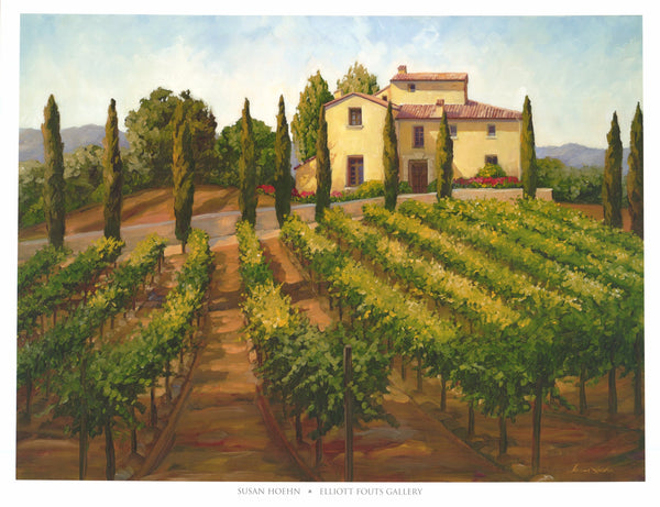 Hilltop Villa by Susan Hoehn - 27 X 34 Inches (Art Print)