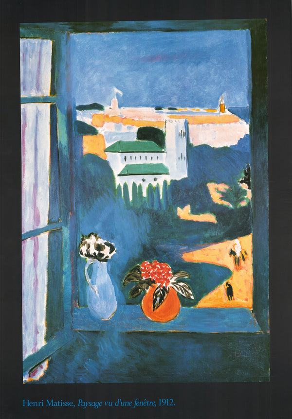 Paysage vu d'une fenetre, 1912 by Henri Matisse - 28 X 40 Inches (Offset Lithograph)
