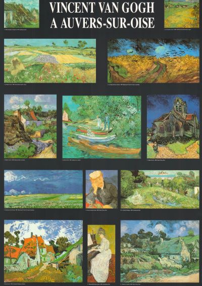 Auvers-Sur-Oise by Vincent Van Gogh - 28 X 40 Inches (Offset Lithograph)