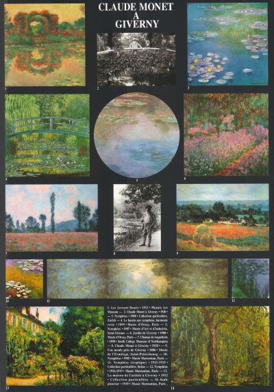 Giverny by Claude Monet - 28 X 40 Inches (Offset Lithograph)