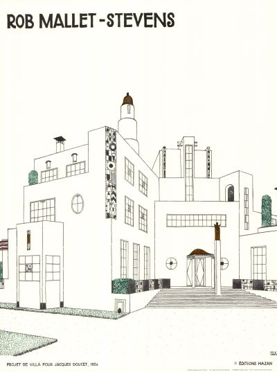 Projet de villa pour Jacques Doucet, 1924 by Rob Mallet Stevens - 24 X 32 Inches (Art Print)