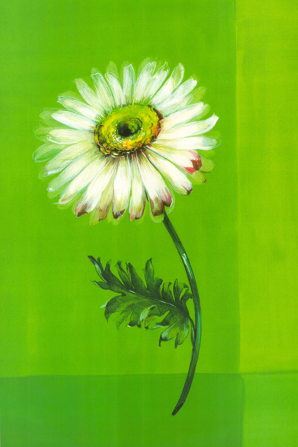 Flower on Green, 1999 by Paul Hargittai - 16 X 24 Inches (Art Print)