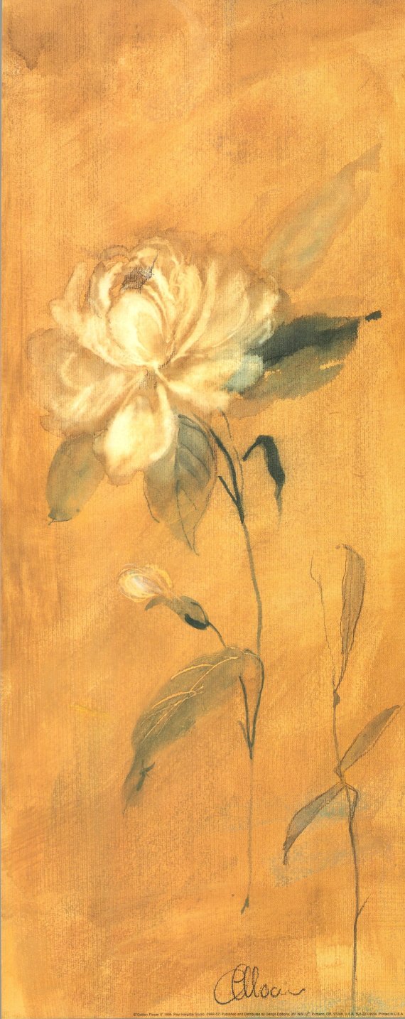 Golden Flower II by Paul Hargittai - 8 X 20 Inches (Art Print) 