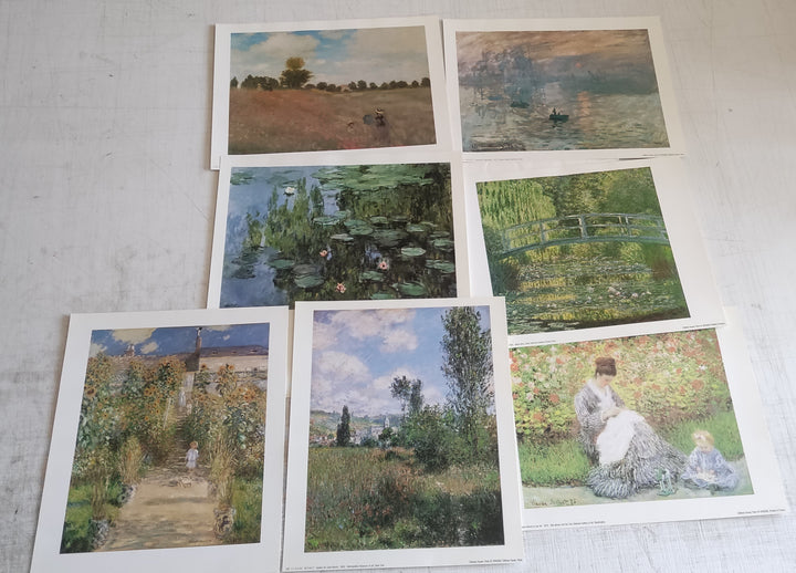 Claude Monet - Portfolio of 8 reproductions (9.5 X 11.75 inches)