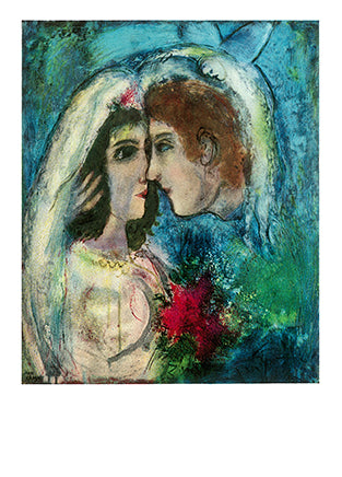 The Two Heads by Marc Chagall - 4 X 6 Inches (10 Postcards)