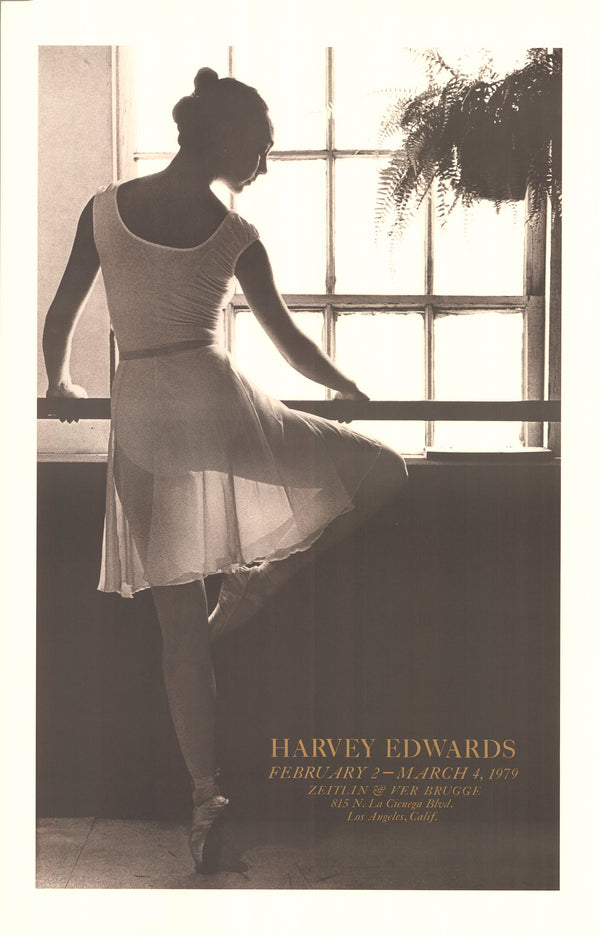 Ballerina Lady by the Window by Harvey Edwards - 26 X 39 Inches (Offset Lithograph)