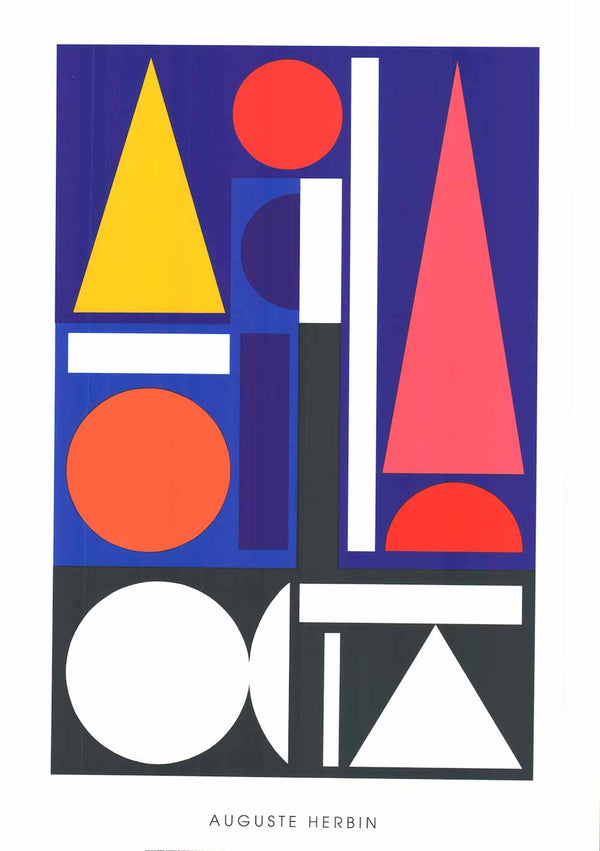 Morning II, 1952 by Auguste Herbin - 28 X 40 Inches (Silkscreen / Sérigraphie)
