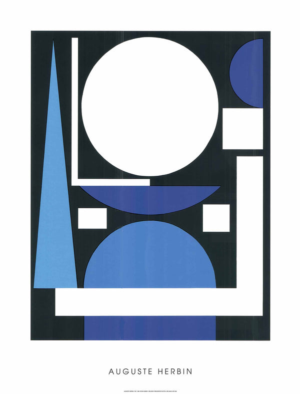 Nu, 1960 by Auguste Herbin - 28 X 36 Inches (Silkscreen / Sérigraphie)