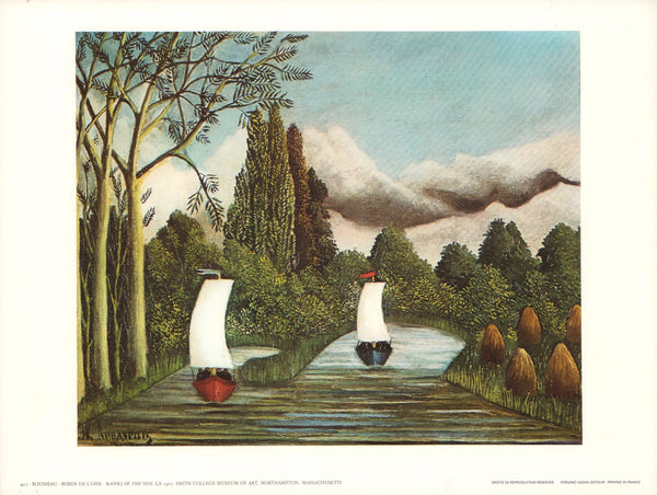 Banks of the Oise, 1905 by Henri Rousseau - 10 X 13 Inches (Art Print)