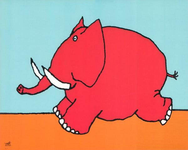 An Elephant, 1990 by Le Saux & Solotareff - 10 X 12 Inches (Art Print)