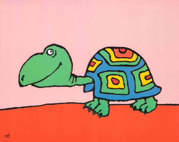 A Tortoise, 1990 by Le Saux & Solotareff - 10 X 12 Inches (Art Print)
