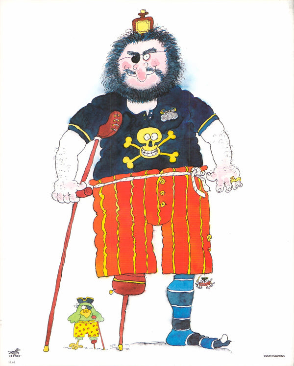 Pirates, 1987 by Colin Hawkins - 10 X 12 Inches (Art Print)