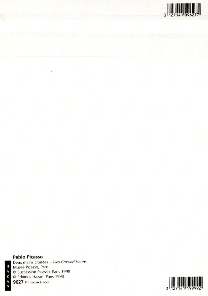 Two Crossed Hands by Pablo Picasso - 5 X 7 Inches (Note Card)