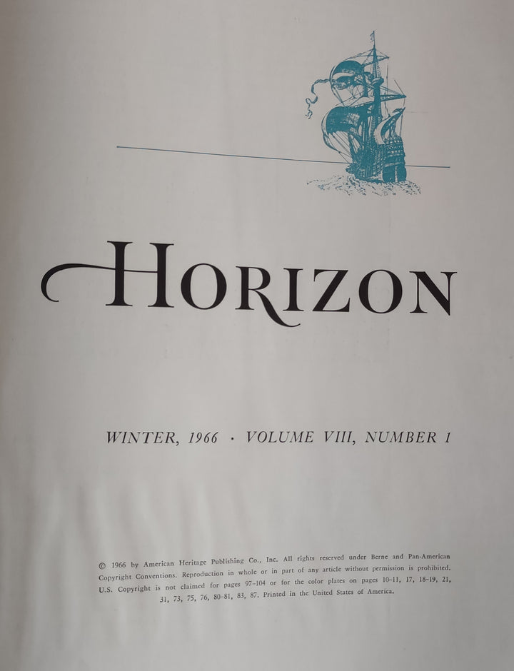 Horizon, Vol. VIII, No. 1. Winter by William Harlan Hale (Vintage Hardcover Book 1966)