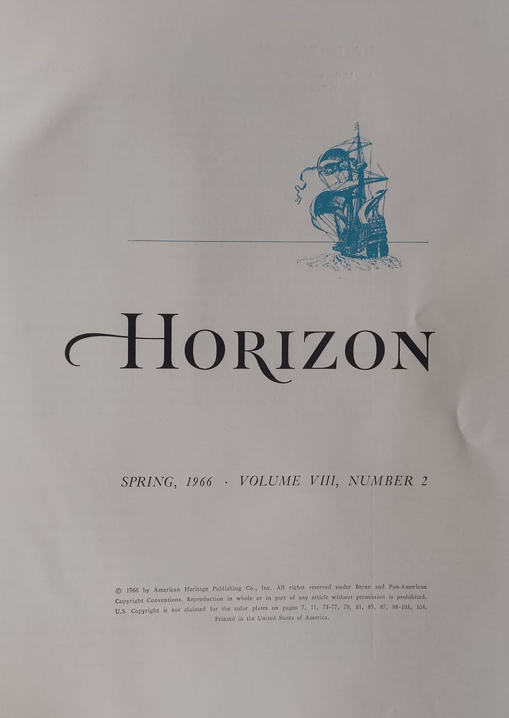 Horizon, Vol. VIII, No. 2. by William Harlan Hale (Vintage Hardcover Book 1966)
