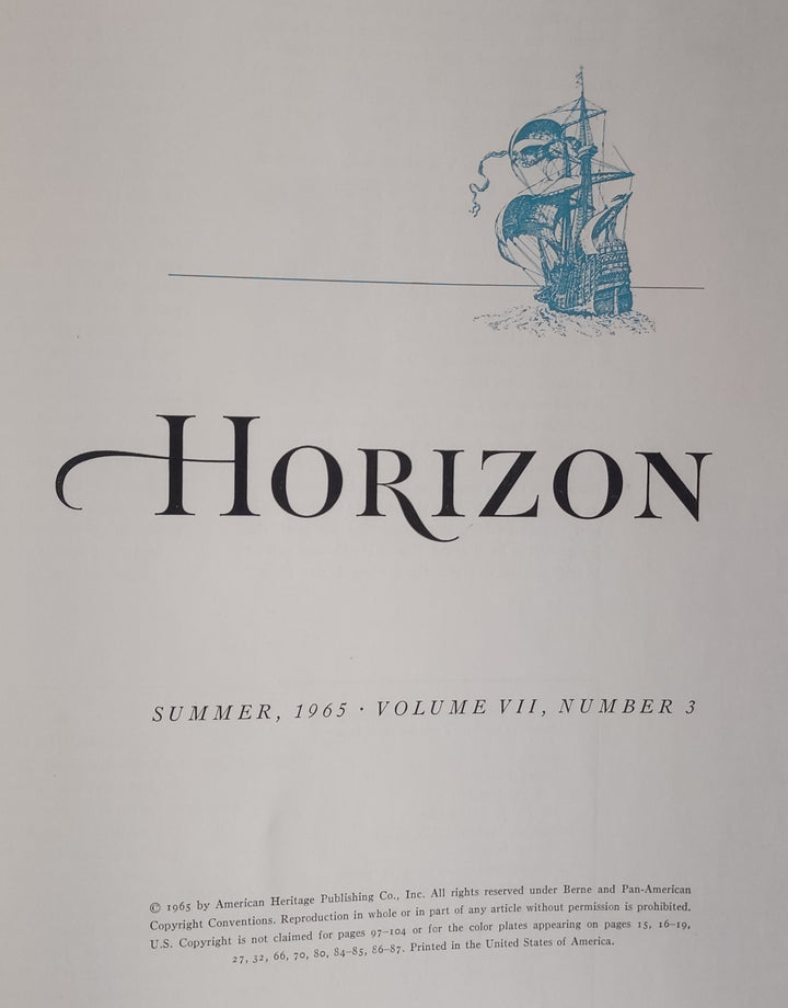 Horizon, Vol. VII, No. 3. by William Harlan Hale (Vintage Hardcover Book 1965)