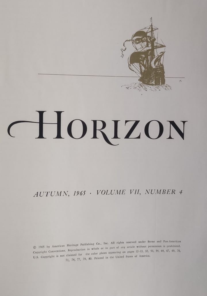Horizon, Vol. VII, No. 4. by William Harlan Hale (Vintage Hardcover Book 1965)