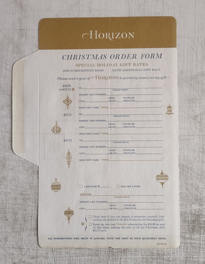 Horizon, Vol. VII, No. 4. by William Harlan Hale (Vintage Hardcover Book 1965)