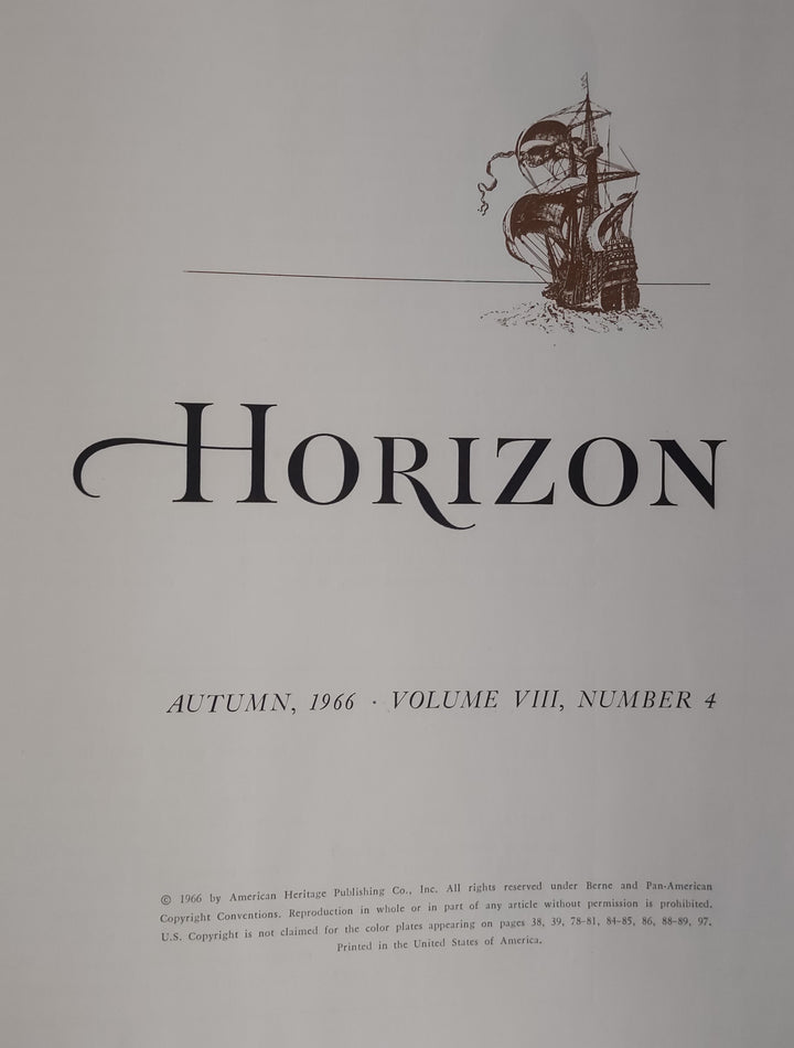 Horizon, Vol. VIII, No. 4. by William Harlan Hale (Vintage Hardcover Book 1966)