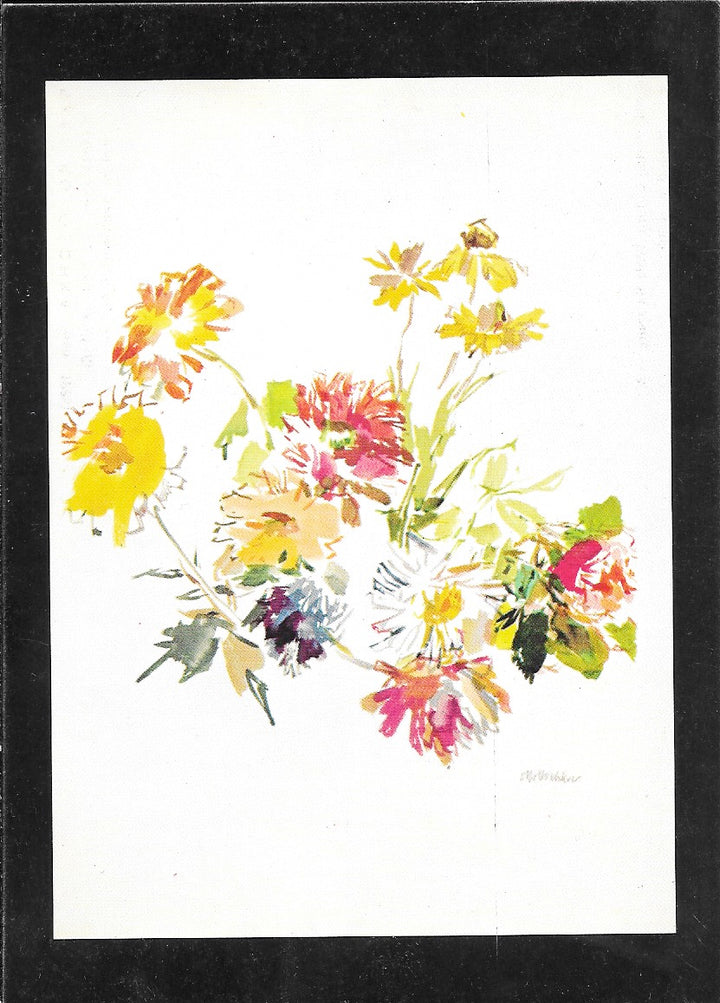 Herbstblumen by Oskar Kokoschka - 4 X 6 Inches (10 Postcards)