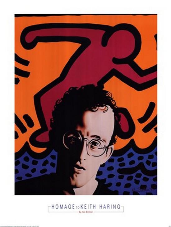Homage to Keith Haring by Alan Bortman - 24 X 32 Inches (Art Print)