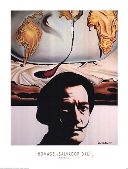 Homage to Salvador Dali by Alan Bortman - 24 X 32 Inches (Art Print)