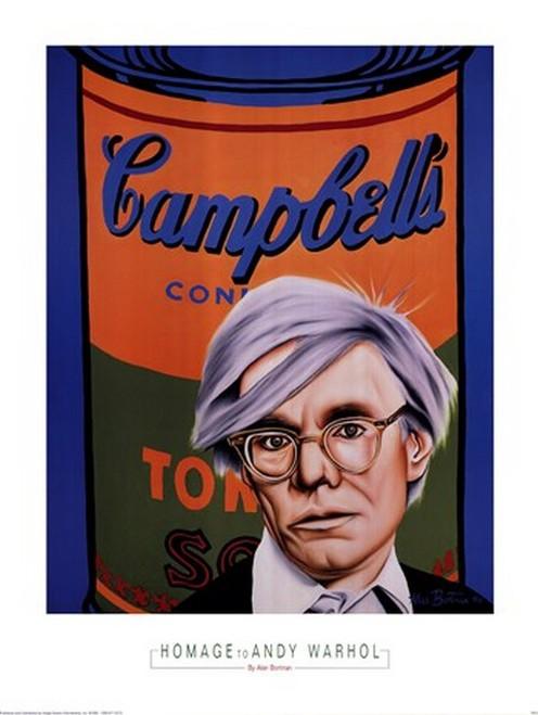 Homage to Andy Warhol by Alan Bortman - 24 X 32 Inches (Art Print)
