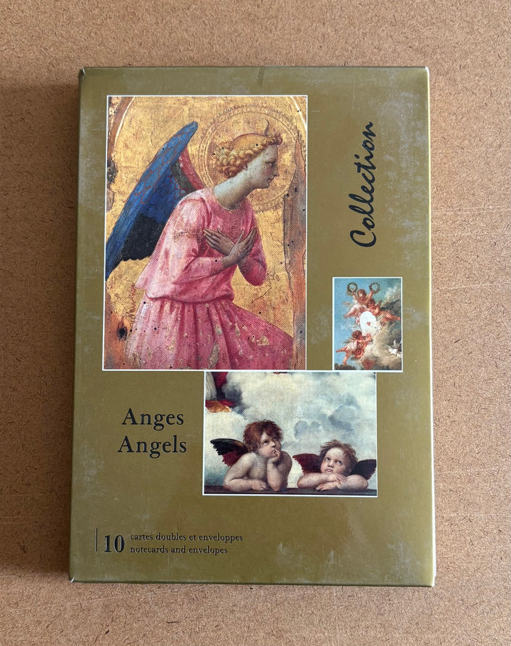 Set of 10 Notecards with Envelopes of Angels - 5 X 7 Inches (10 Note C ...