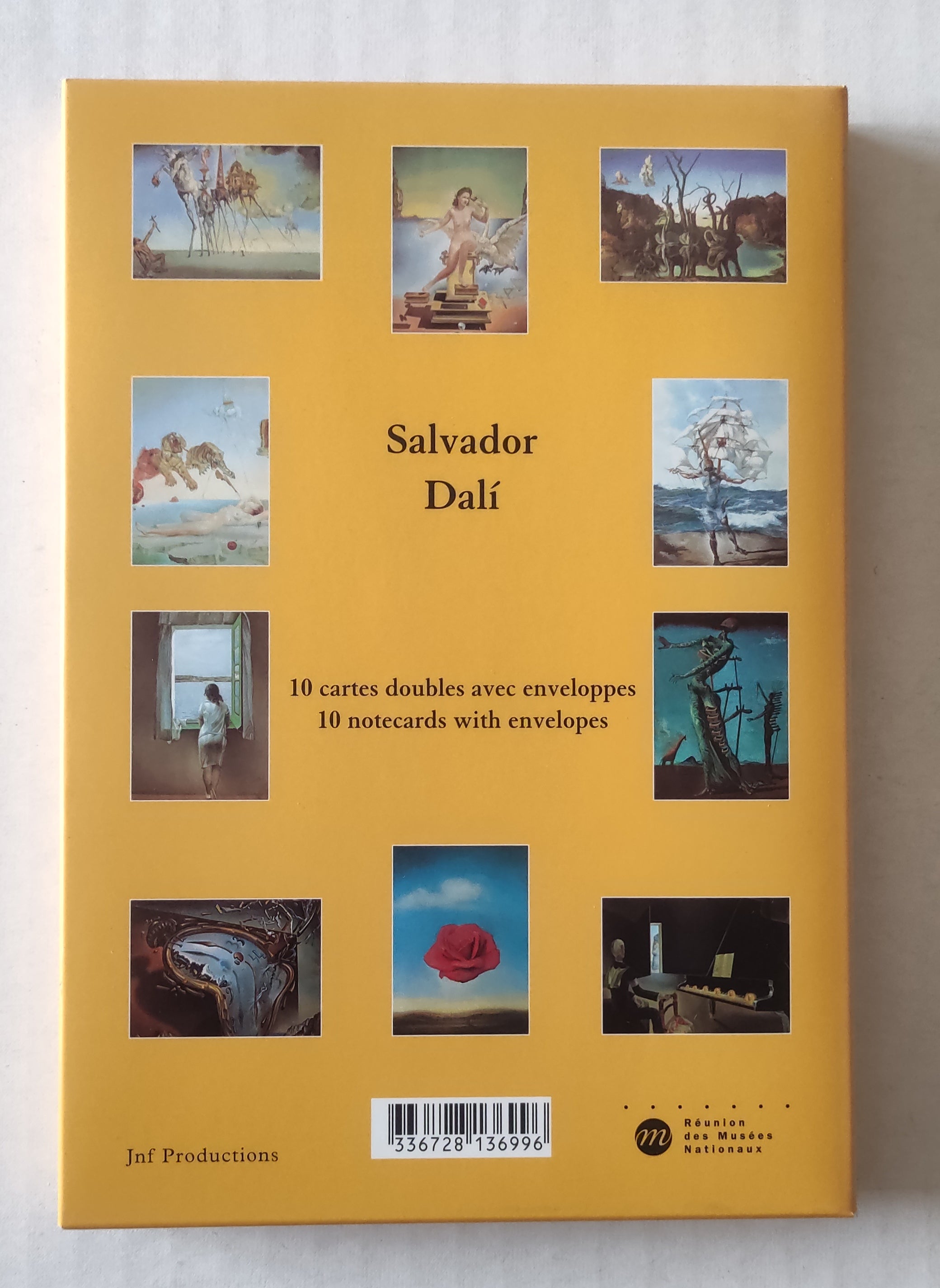 Ensemble de 10 cartes de notes avec enveloppes de Salvador Dali - 5 X ...
