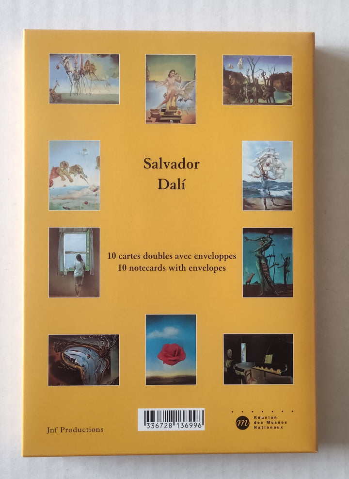 Set of 10 Notecards with Envelopes by Salvador Dali - 5 X 7 Inches (10 Note Cards)