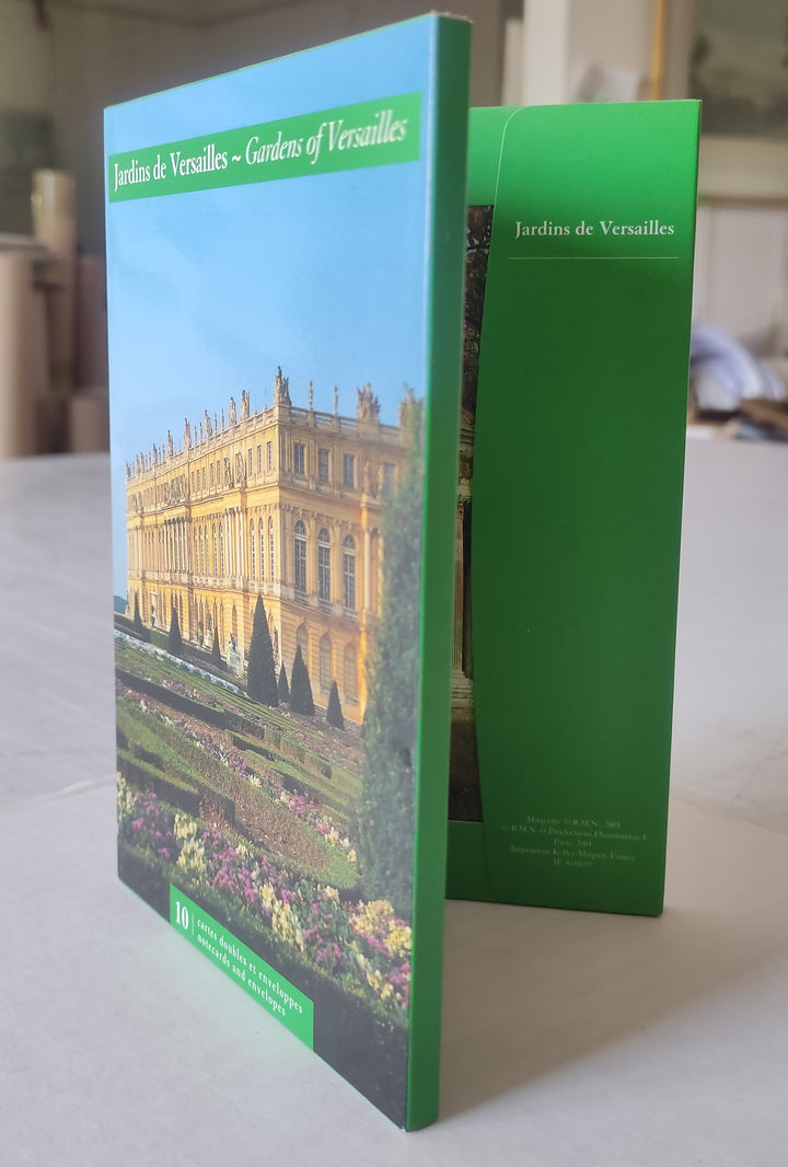 Set of 10 Notecards with Envelopes of Gardens of Versailles - 5 X 7 Inches (10 Note Cards)