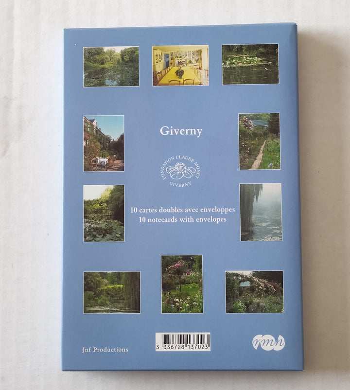 Set of 10 Notecards with Envelopes of Giverny - 5 X 7 Inches (10 Note Cards)