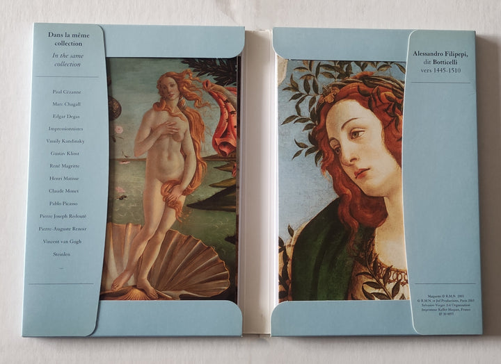 Set of 10 Notecards with Envelopes by Sandro Botticelli - 5 X 7 Inches (10 Note Cards)