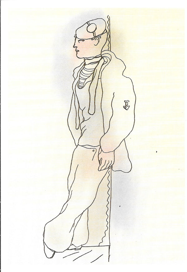 Illustration for "The White Book" by Jean Cocteau - 4 X 6 Inches (10 Postcards)