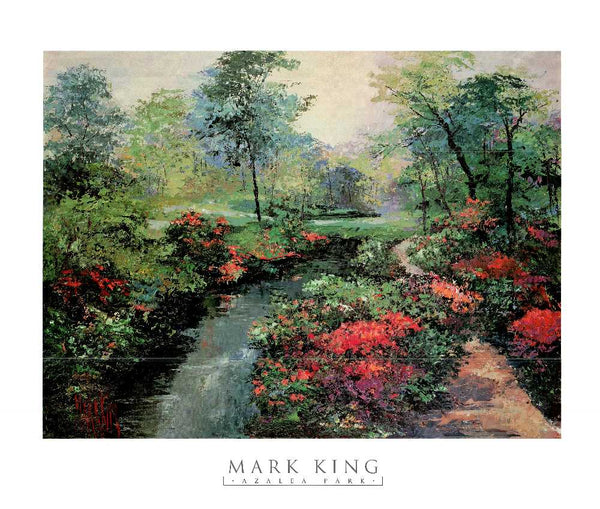 Azalea Park by Mark King - 30 X 34 Inches (Art Print)