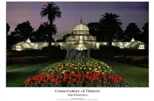 Conservatory of Flowers, San Francisco by Douglas Keister - 24 X 36 Inches (Art Print)