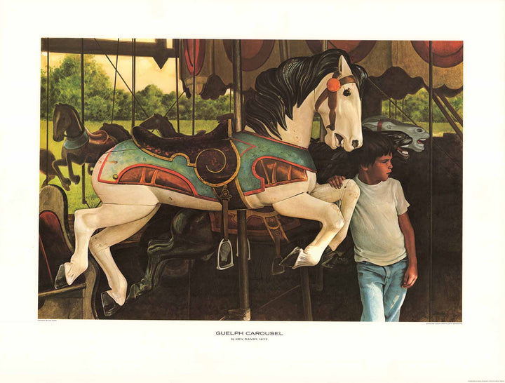 Guelph Carousel, 1977 by Ken Danby - 22 X 29 Inches (Art Print)