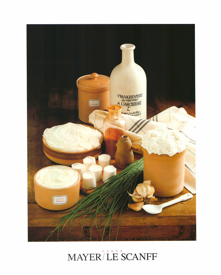 Fromages Frais by G. Le Scanff & J. C. Mayer - 16 X 20 Inches (Art Print)