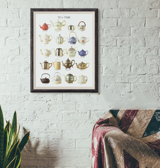 Tea-Time by Atelier Nouvelles Images - 16 X 20 Inches (Art Print)